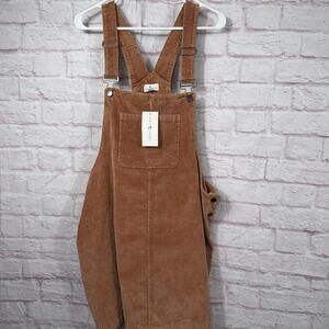 True Craft Women's Corduroy Overall Dress 1X NWT